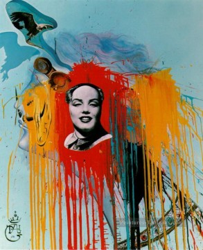  Philippe Lienzo - Fotomontaje de autorretrato con la famosa Mao Marilyn que Philippe Halsman creó por deseo de Dali Salvador Dali